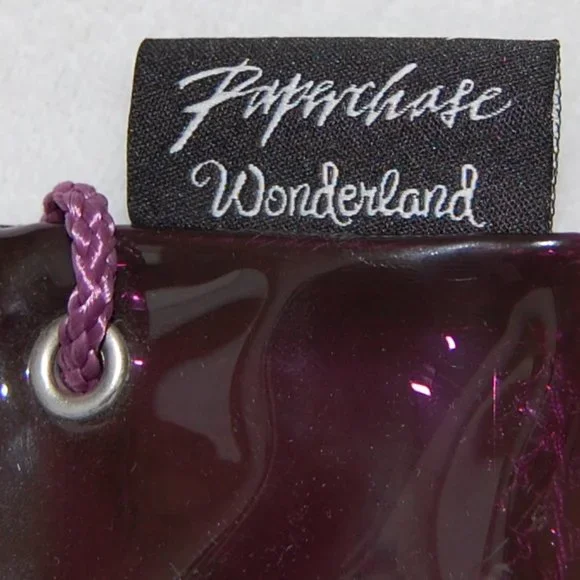 Paperchase Wonderland 2013, Back to School Purple Backpack, 12" Wide x 17" Tall - Picture 3 of 10